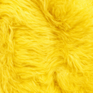 Pelo largo amarillo